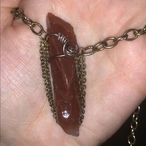 *HANDMADE* 🌎 Hematoid Quartz Wire Wrap Necklace